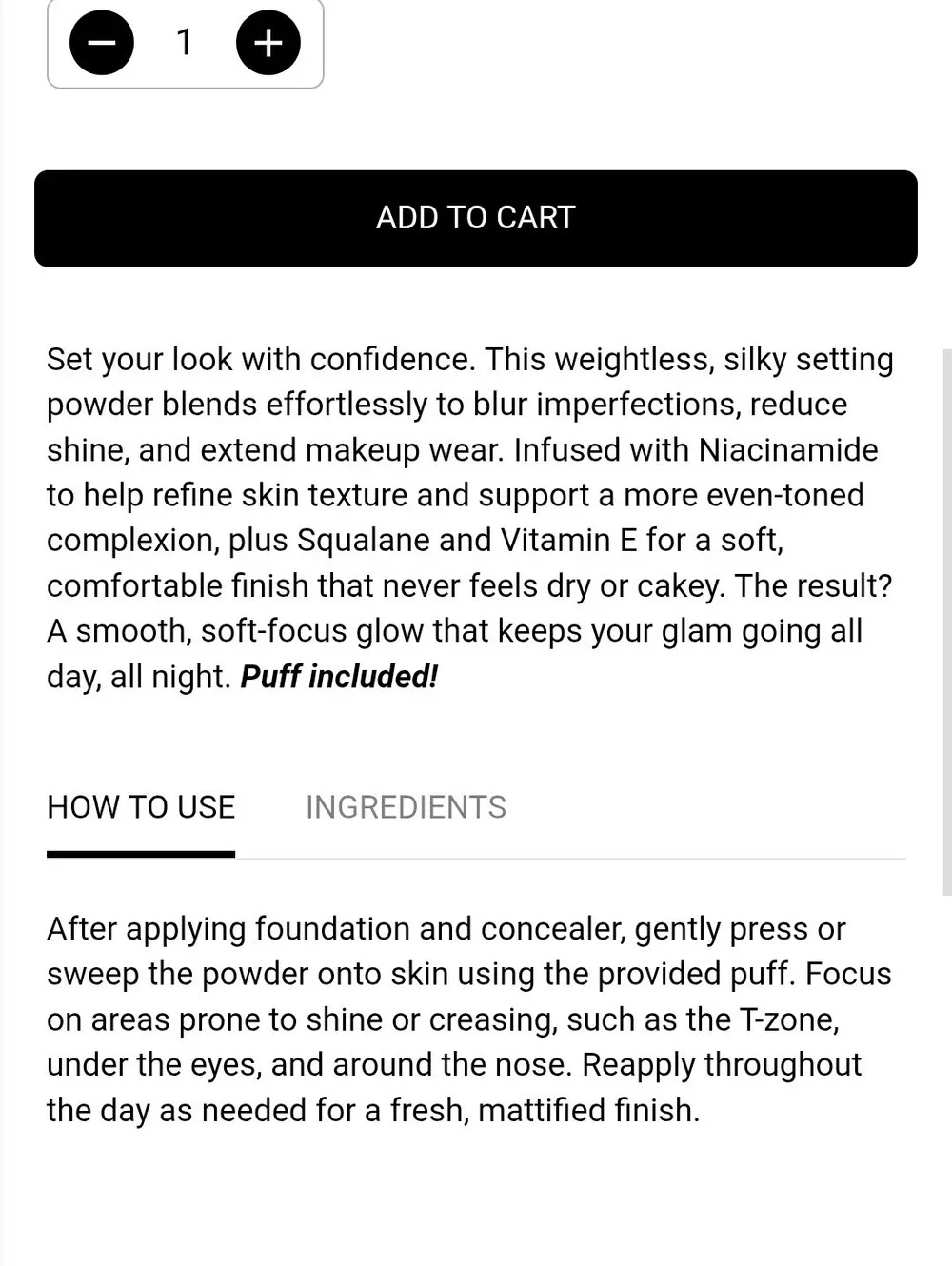 NIB Bisha The Essential Setting Powder Tokyo Translucent - Sealed